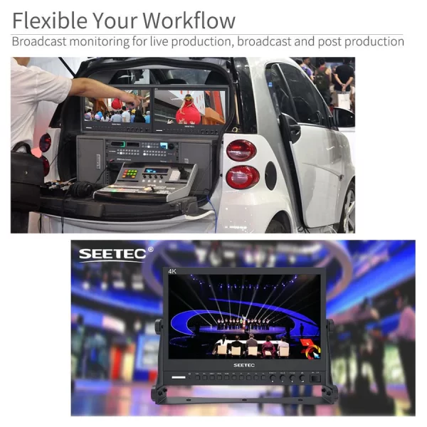 SEETEC P133-9HSD 13.3 Inch 1920x1080 Broadcast Director Monitor with SDI 4K HDMI