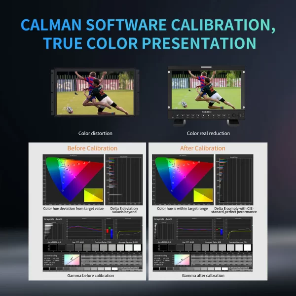 SEETEC P133 PRO 13.3 inch 1000nit High Bright Broadcast Monitor with Waveform LUT HDMI SDI