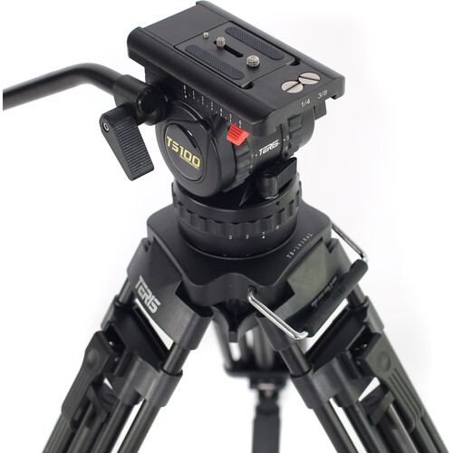 Teris TS100CF Fluid Head & Tripod Kit (Carbon Fiber)