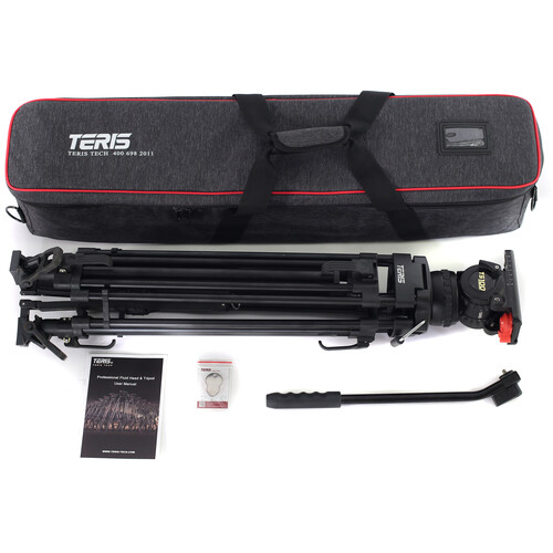 Teris TS100AL Fluid Head & Tripod Kit (Aluminum)