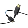FEELWORLD Ultra Thin 4K HDMI Cable 100cm 2.5mm Slim HDMI 2.0 Cable, Support High Speed 4K@60Hz 2160p 1080p 18gbps 3D HDR for Camera, Camcorder