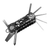 Vlogger Folding Screwdriver and Hex Key Utility Multi Tool (Black)