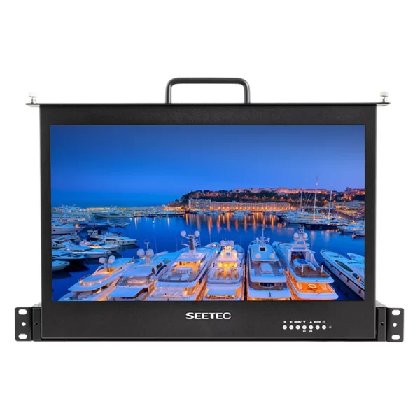 SEETEC SC173-HSD-56 17.3 Inch 1920x1080 1RU Pull Out Rackmount Monitor HDMI SDI In Out