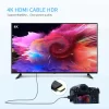 FEELWORLD Ultra Thin 4K HDMI Cable 100cm 2.5mm Slim HDMI 2.0 Cable, Support High Speed 4K@60Hz 2160p 1080p 18gbps 3D HDR for Camera, Camcorder