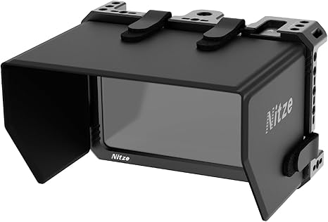Nitze Cage Kit for SmallHD Indie 5 / Cine 5 Monitor with PU Sunhood - JT-S03B
