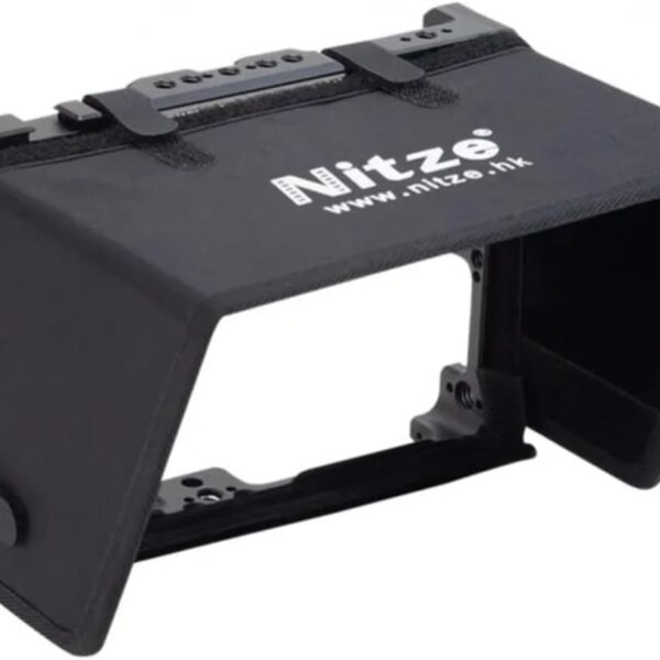 Nitze Cage for Feelworld LUT7S/LUT7 PRO/LUT7S PRO 7"" with PE21 HDMI Cable Clamp LS7-A Sunhood, black