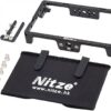 Nitze 5.5” Monitor cage w Sunhood HDMI Cable Clamp Compatible with TV Logic F-5A 5.5inch IPS on-Camera Monitor