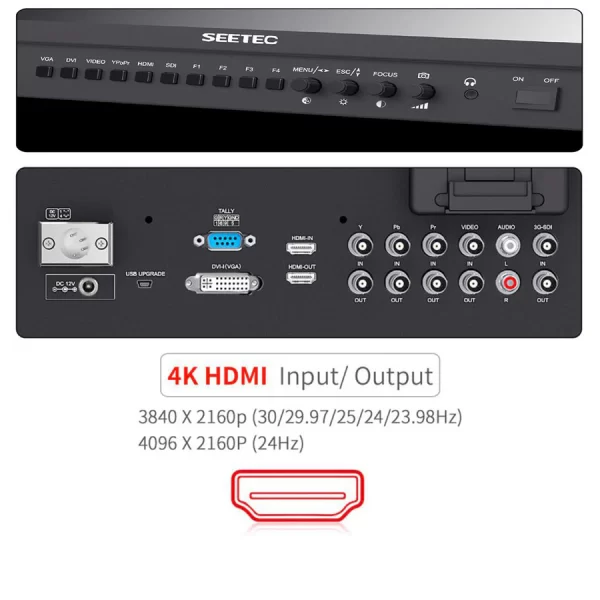 SEETEC P215-9HSD-192-CO 21.5 Inch 1920×1080 Carry on Director Broadcast Monitor SDI HDMI