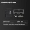Nitze Cage for PortKeys BM5/BM5 III/BM5 III WR - 5.5" Monitor with Sunhood & HDMI Cable Clamp - JTP2-BM5
