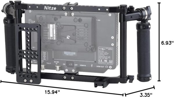 Nitze Director's Cage with Adjustable Handles for up to 9 Inch LCD Monitor - Universal JSQ-002