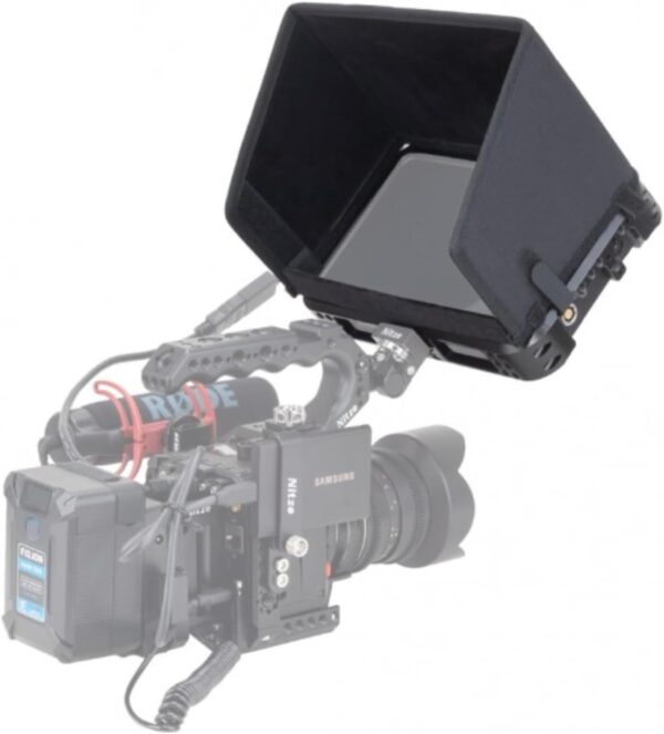 Nitze Monitor Cage for Atomos Shogun 7" Monitor with PE14 HDMI Cable Clamp and Sunhood