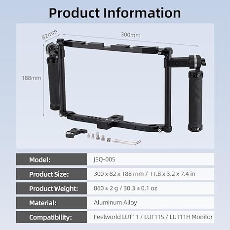 Nitze Director's Monitor Cage for Feelworld LUT11 / LUT11S / LUT11H - JSQ-005
