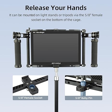 Nitze Director's Monitor Cage for Feelworld LUT11 / LUT11S / LUT11H - JSQ-005