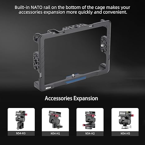 Nitze Cage for SmallHD Cine 7/ Indie 7/702 Touch 7" Monitor with Sunhood - JT-S02B