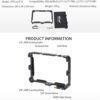 Nitze Cage for Feelworld LUT7S/LUT7 PRO/LUT7S PRO 7"" with PE21 HDMI Cable Clamp LS7-A Sunhood, black