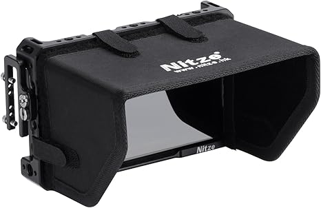 Nitze Cage for Feelworld LUT5 5.5" Monitor, with HDMI Cable Clamp and Sunhood - JT-F02B