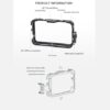 Nitze Monitor Cage for Atomos Shogun 7" Monitor with PE14 HDMI Cable Clamp and Sunhood
