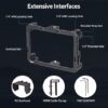 Nitze Monitor Cage Kit for Feelworld F6 PLUSX / F6 Plus / F5 PRO / F5 Prox with HDMI Cable Clamp and Sunhood - JT-F05B
