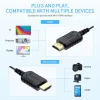 FEELWORLD Ultra Thin 4K HDMI Cable 100cm 2.5mm Slim HDMI 2.0 Cable, Support High Speed 4K@60Hz 2160p 1080p 18gbps 3D HDR for Camera, Camcorder
