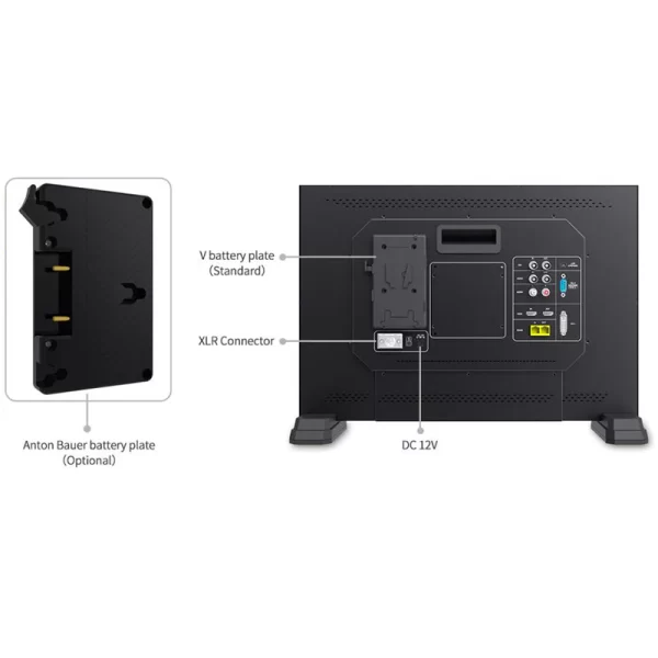 SEETEC FS215-S4K 17.3 Inch 1920x1080 Broadcast Director Monitor UMD Text Tally Display SDI HDMI