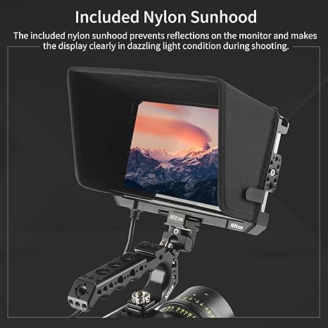 Nitze Cage for SmallHD Cine 7/ Indie 7/702 Touch 7" Monitor with Sunhood - JT-S02B