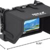 Nitze Cage for PortKeys LH5P / LH5P II 5.5" Monitor with Sunhood and HDMI Cable Clamp - JT-I01B