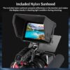 Nitze Cage for PortKeys LH5P / LH5P II 5.5" Monitor with Sunhood and HDMI Cable Clamp - JT-I01B