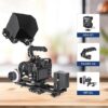 Nitze Monitor Cage Kit for Feelworld F6 PLUSX / F6 Plus / F5 PRO / F5 Prox with HDMI Cable Clamp and Sunhood - JT-F05B