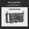 Nitze Universal Director’s Monitor Cage with Two Cheese Plates, Carbon Fiber Handles and Rods for Any Monitor up to 10" - JSQ-003