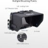 Nitze Cage Kit for Blackmagic Video Assist 5" 12G / 3G, with Sunhood, HDMI and USB-C Cable Clamps - JT-B01B