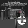 Nitze Universal Director’s Monitor Cage with Two Cheese Plates, Carbon Fiber Handles and Rods for Any Monitor up to 10" - JSQ-003