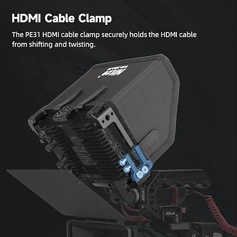 Nitze Cage for PortKeys BM5/BM5 III/BM5 III WR - 5.5" Monitor with Sunhood & HDMI Cable Clamp - JTP2-BM5