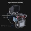 Nitze Cage Kit for Blackmagic Video Assist 5" 12G / 3G, with Sunhood, HDMI and USB-C Cable Clamps - JT-B01B