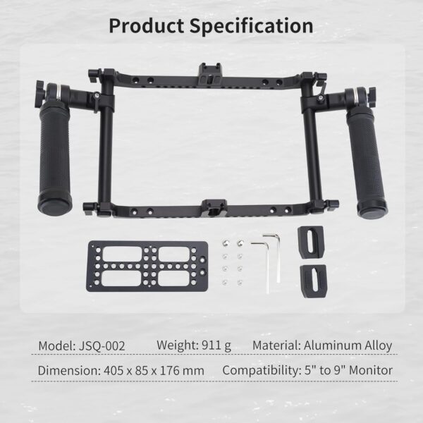 Nitze Director's Cage with Adjustable Handles for up to 9 Inch LCD Monitor - Universal JSQ-002