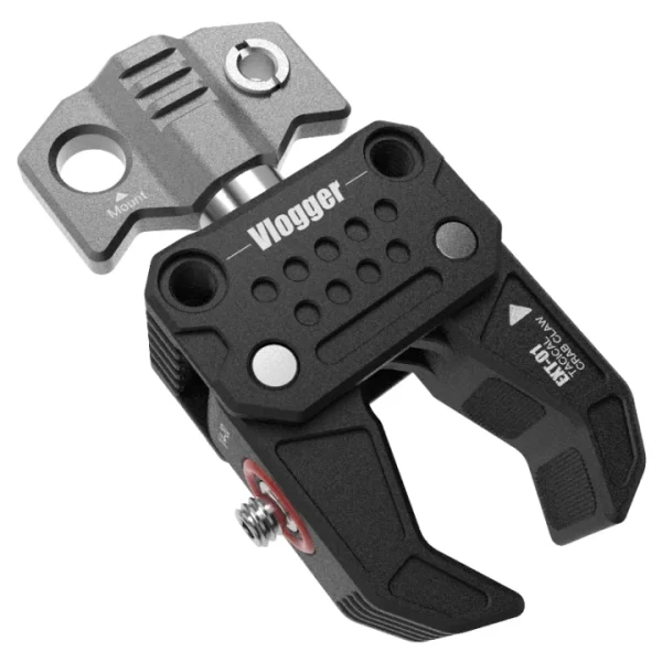 Vlogger Multi Function Crab-Shaped Clamp With Built-in 1/4 and 3/8 Threaded Holes