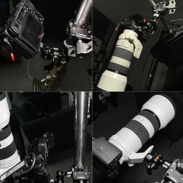 Vlogger Multi Function Crab-Shaped Clamp With Built-in 1/4 and 3/8 Threaded Holes