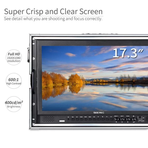 SEETEC P173-9HSD-CO 17.3 Inch 1920x1080 Broadcast Director Monitor Carry on with SDI HDMI In Out