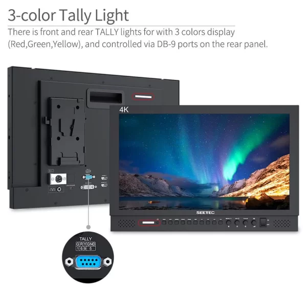 SEETEC P173-9HSD 17.3 Inch 1920x1080 Broadcast Director Monitor with SDI 4K HDMI