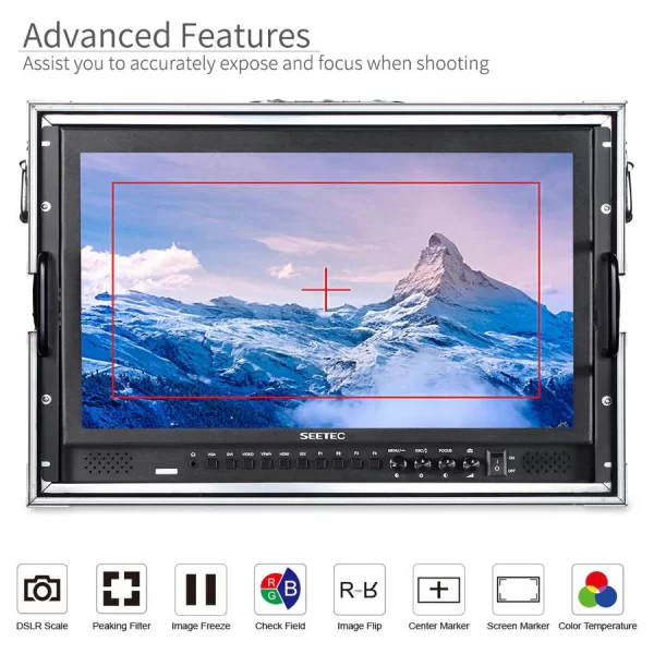 SEETEC P173-9HSD-CO 17.3 Inch 1920x1080 Broadcast Director Monitor Carry on with SDI HDMI In Out