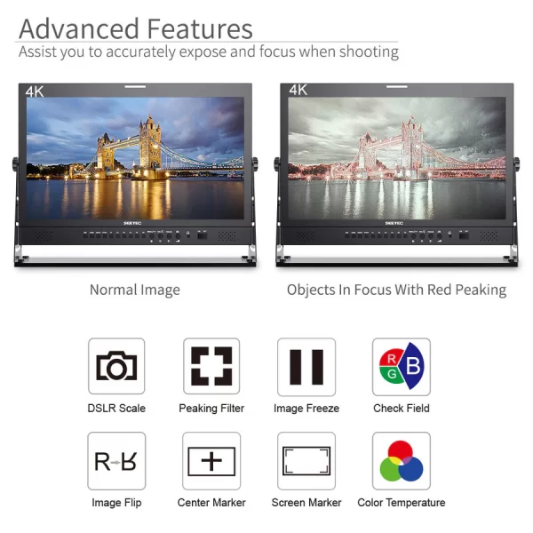 SEETEC P215-9HSD-192 21.5 Inch 1920×1080 Director Broadcast Monitor 3G SDI 4K HDMI